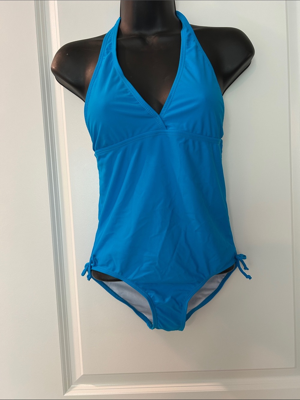 Ingear Bright Blue Halter One-Piece Swimsuit